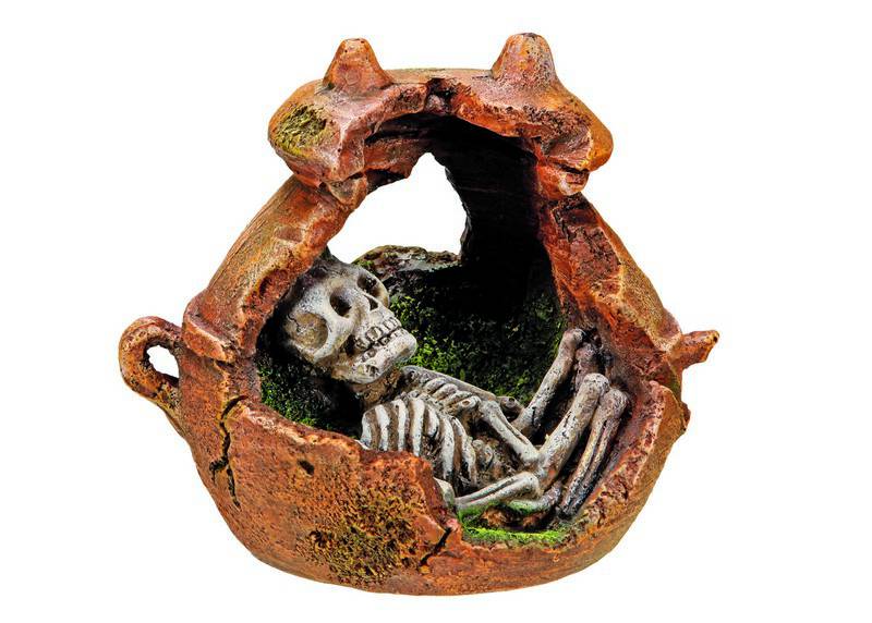 Accesorii pesti | Ornament pentru acvariu | "MAYA BURIAL URN" | L14,2 X W11,2 X H12,2 CM