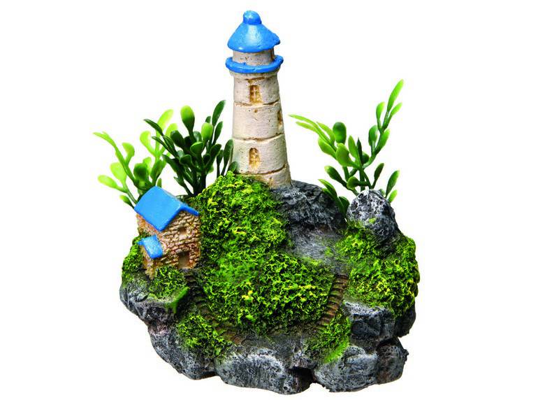 Accesorii pesti | Ornament pentru acvariu | "LIGHTHOUSES" | asortate |  7,5-8,5 CM | 6 buc.