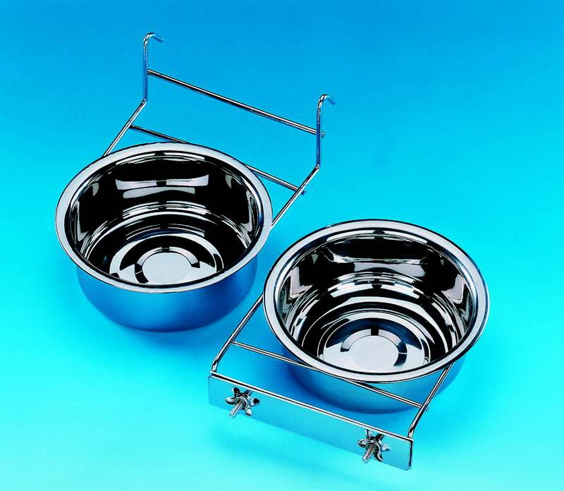 STAINLESS STEEL BOWL WITH HOLDER  19,0 CM 1,35 LTR