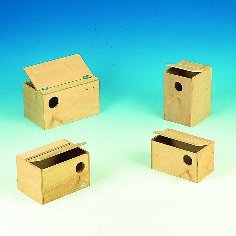 Cuiburi & Asternuturi pasari | Cuib din lemn pentru papagali | 15 X 16 X 23 CM