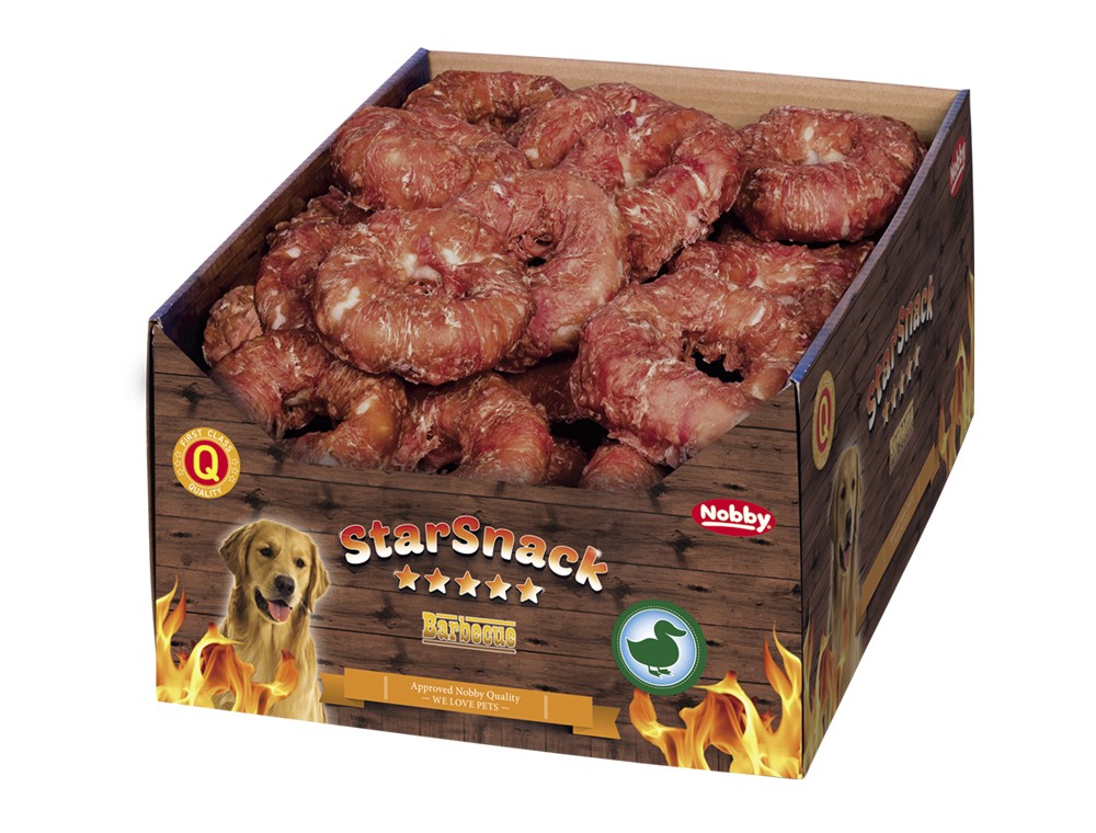 Starsnack Barbecue Duck Donut | Display 30 buc. | ca. 10 cm, 110 g