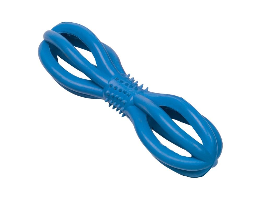 RUBBER DUMBBELL FLEXIBLE,BLUE 20 CM