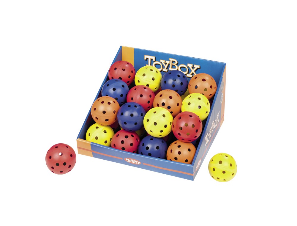 RUBBER "BALL-IN-BALL" SMALL, DISPLAY 36 PCS., 7,5 CM