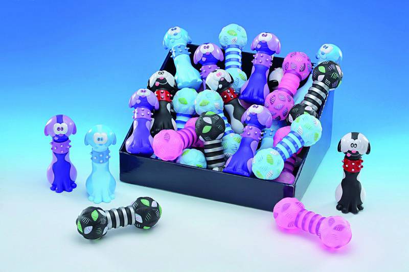 VINYL DUMBBELL-FIGURES, DISPLAY 24 PCS.