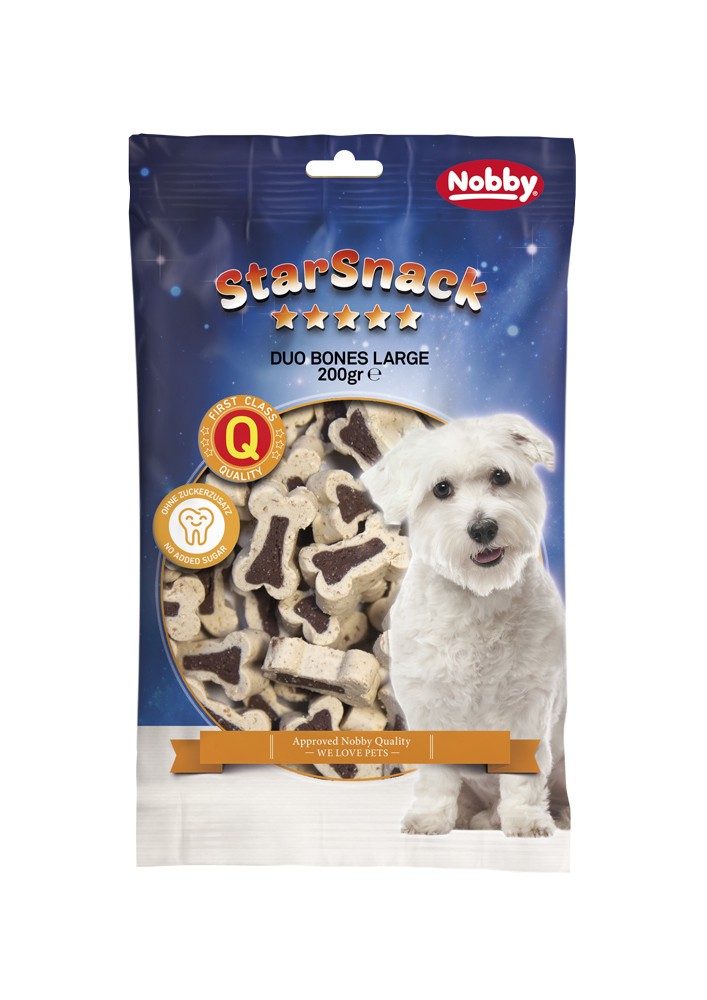 STARSNACK "DUO BONES LARGE LAMB & RICE", BAG; 200 G