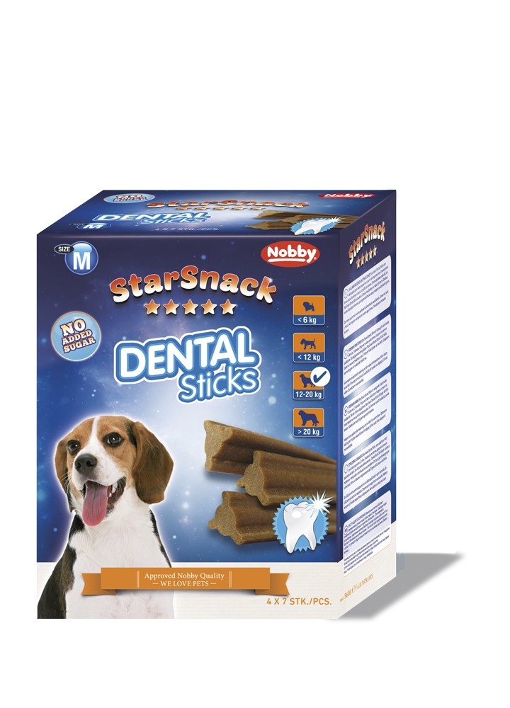 STARSNACK "DENTAL STICKS", MEDIUM; 28 PCS; 560 G