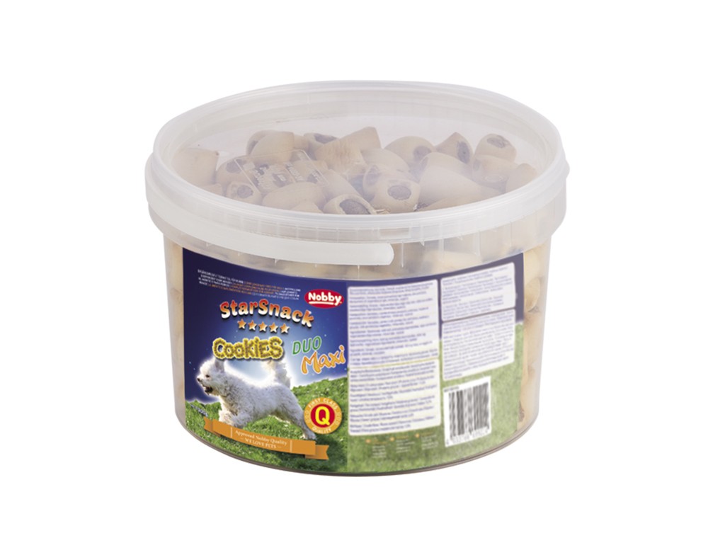 STARSNACK "COOKIES DUO MAXI", CAN 1,3 KG