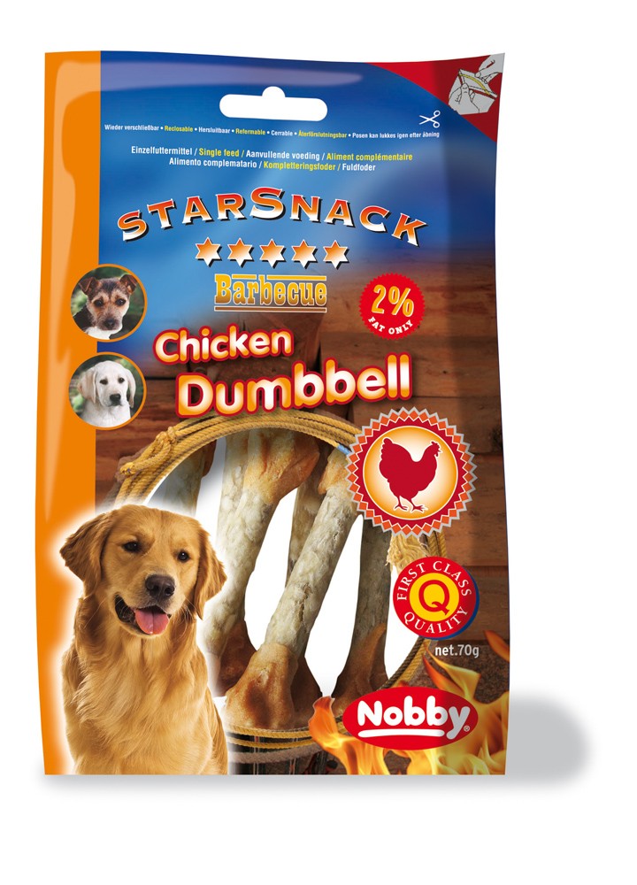 STARSNACK BARBECUE "CHICKEN DUMBBELL", 70 G