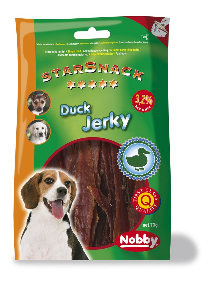 STARSNACK "DUCK JERKY", 70 G