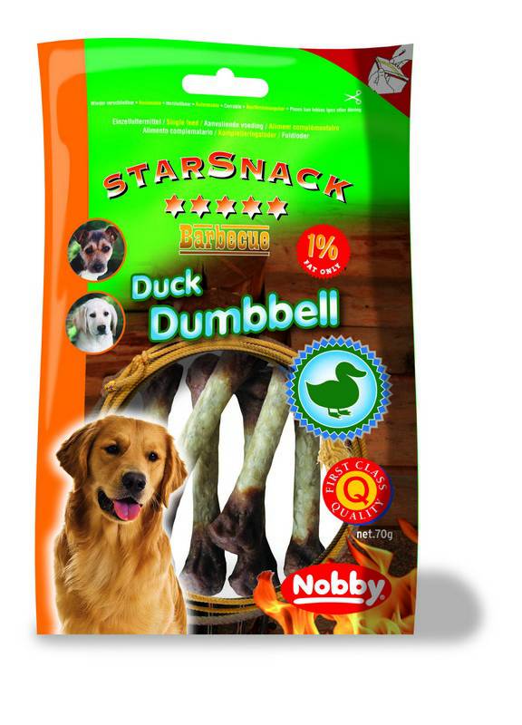 STARSNACK BARBECUE DUCK DUMBBELL 70 G "RATA"