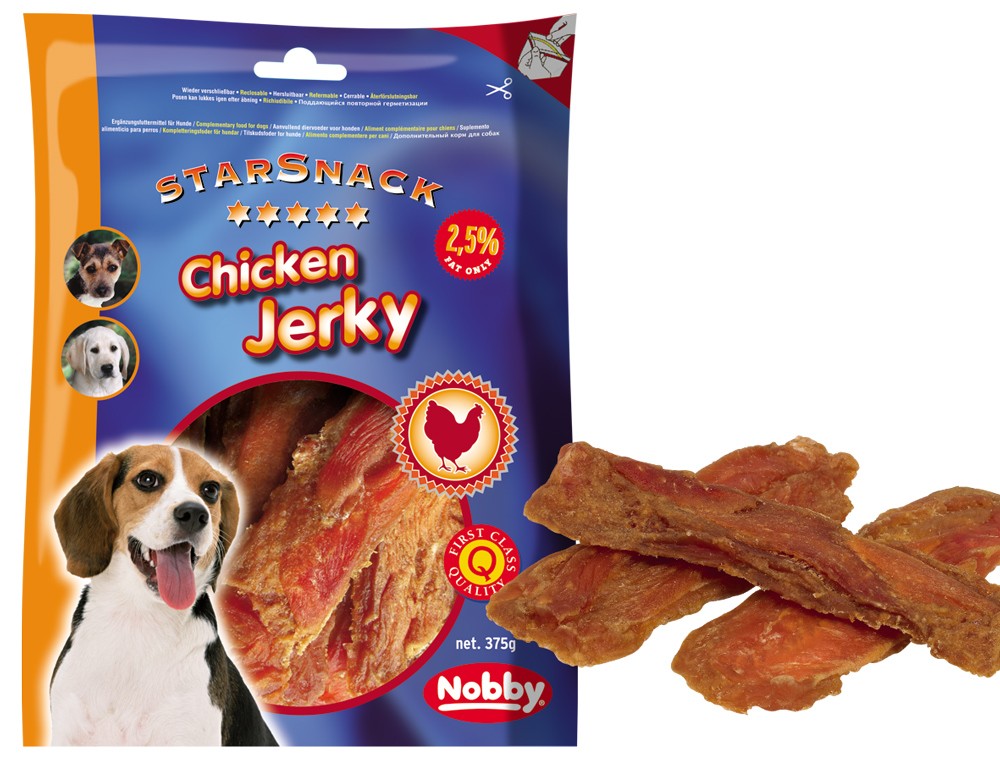 STARSNACK "CHICKEN JERKY", 375 G