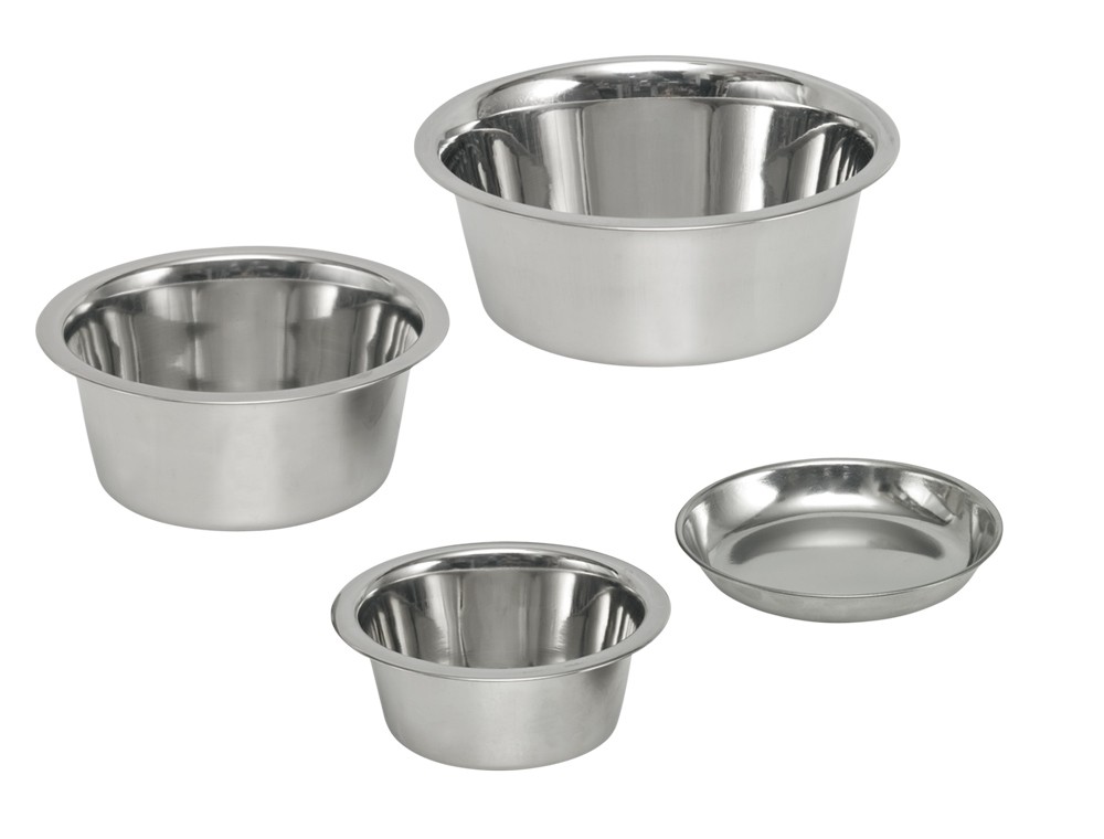 STAINLESS STEEL BOWL FLAT, ? 13,5 CM 0,30 LTR.