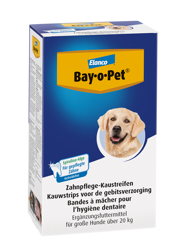 Recompense caini | BAY-O-PET DENTAL CHEWING STRIPS | mare | 140 g