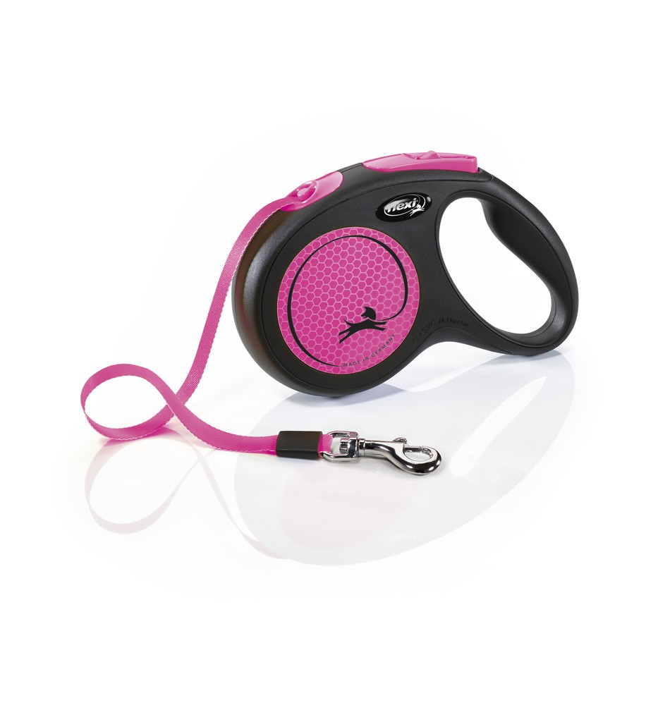 Lesa retractabila caini | Flexi New Neon Special Edition | pink-neon | Snur 5 m