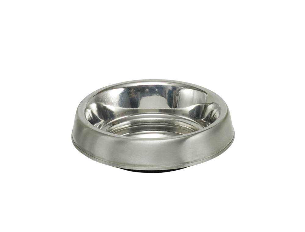 STAINLESS STEEL BOWL NORDIC, ANTI SLIP, ? 13,0 CM 0,25 LTR.