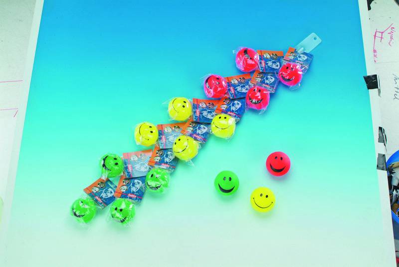 VINYL SMILY BALLS, STRIP 12 PCS # 7 CM