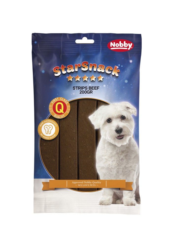 STARSNACK "STRIPS BEEF", BAG; 20 PCS